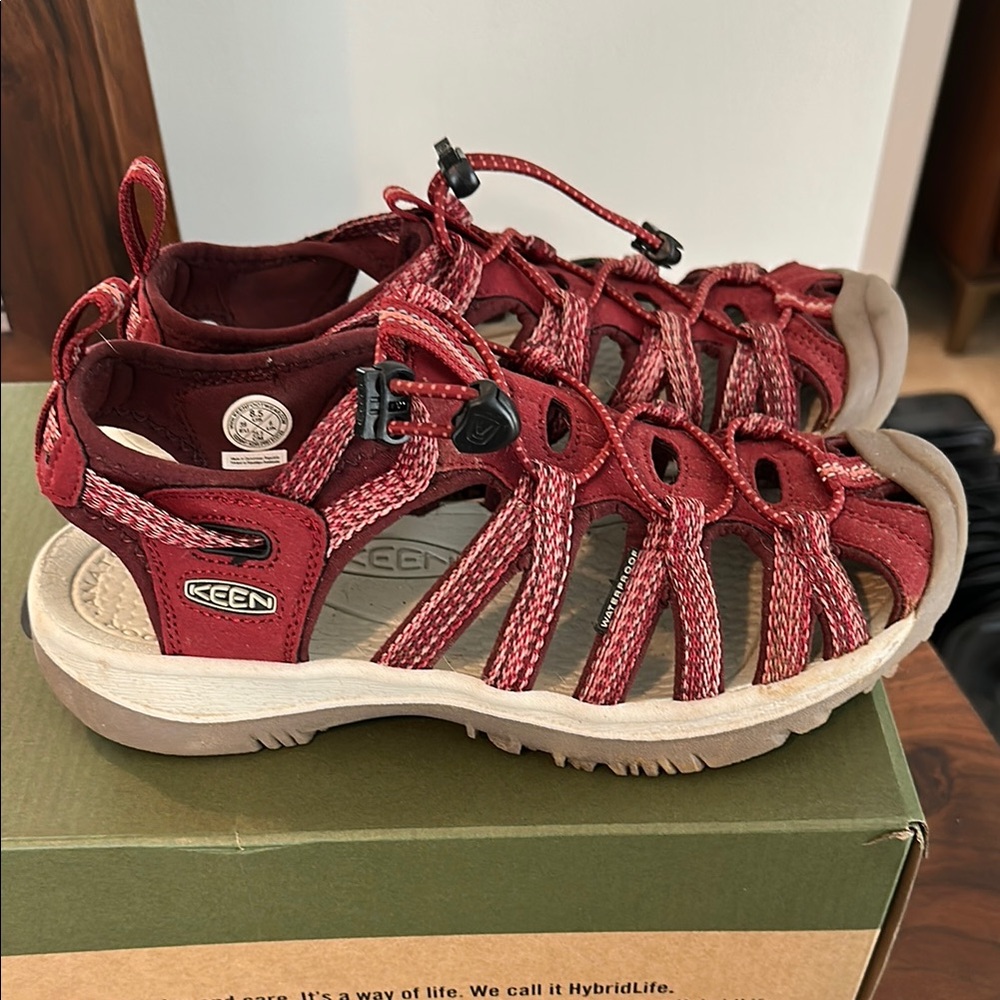 Keen Adult Red Hiking Sandals - Picture 3 of 6